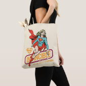Tote Bag Graphique rétro-invincible Supergirl (De près)