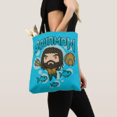 Tote Bag Graphique sous-marin d'Aquaman | Chibi Aquaman (De près)