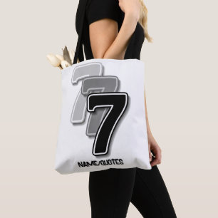 Tote Bag Graphique Triple Sept – Art Moderne Minimaliste
