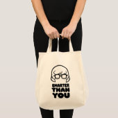 Tote Bag Graphique Velma "plus intelligent que vous" (Devant (produit))