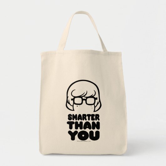 Tote Bag Graphique Velma "plus intelligent que vous" (Devant)