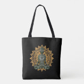 Tote Bag Graphique Zen Pose de Lotus de Yoga (Dos)