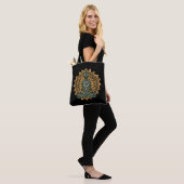 Tote Bag Graphique Zen Pose de Lotus de Yoga (Sur le modèle)