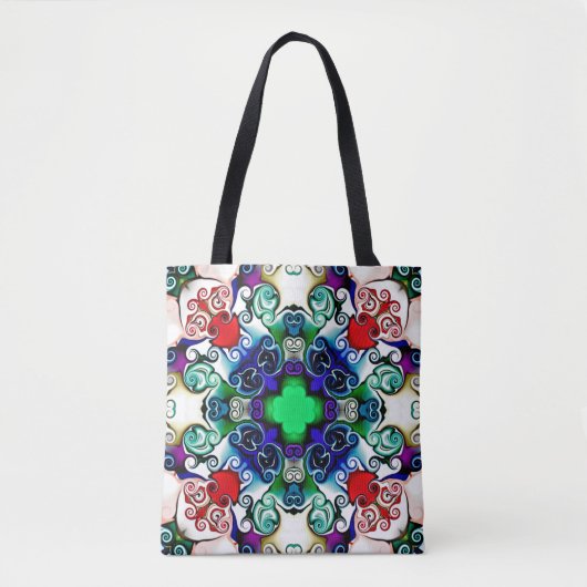Tote Bag Graphiques informatiques. Illustration d'un flo ab (Devant)