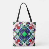 Tote Bag Graphiques informatiques. Illustration d'un flo ab (Dos)