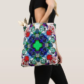 Tote Bag Graphiques informatiques. Illustration d'un flo ab (De près)