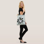 Tote Bag Graphisme AYE-AYE - Primate - Lemur- Wildlife Gree (Sur le modèle)