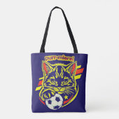 Tote Bag Graphisme Chat de Foot (Dos)