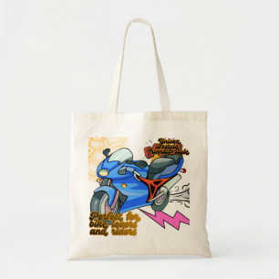 Tote Bag Graphisme d'art de moto minimal – Fête de moto