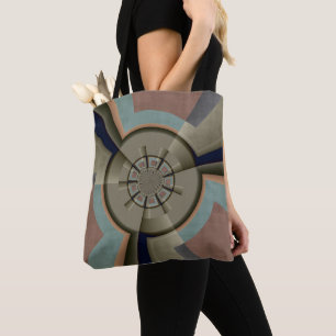 Tote Bag Graphisme d'art fractal de l'harmonie des couleurs
