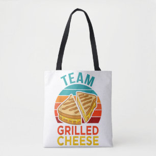 Tote Bag Graphisme de l'amoureux du sandwich au fromage gri