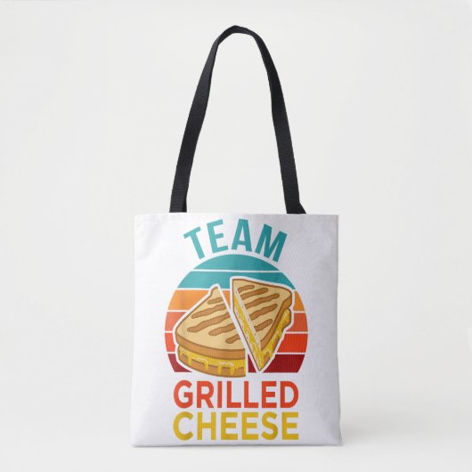 Tote Bag Graphisme de l'amoureux du sandwich au fromage gri (Devant)