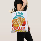 Tote Bag Graphisme de l'amoureux du sandwich au fromage gri (De près)