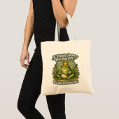 Tote Bag Graphisme de mème de grenouille drôle (Devant (produit))