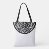 Tote Bag graphisme demi-cercle aztèque (Dos)