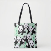 Tote Bag Graphisme des ours de panda (Devant)