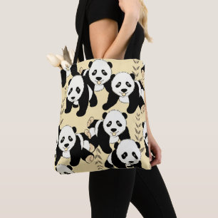 Tote Bag Graphisme des ours de panda