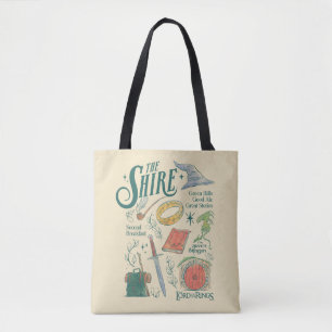 Tote Bag Graphisme en collage aquarelle THE SHIRE™