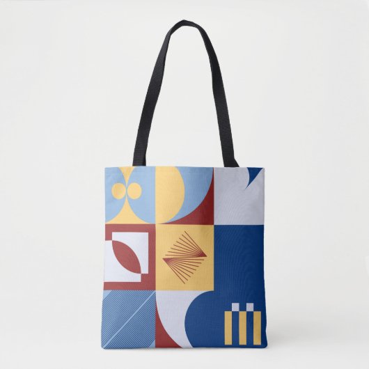 Tote Bag Graphisme numérique conception graphique de motif (Devant)