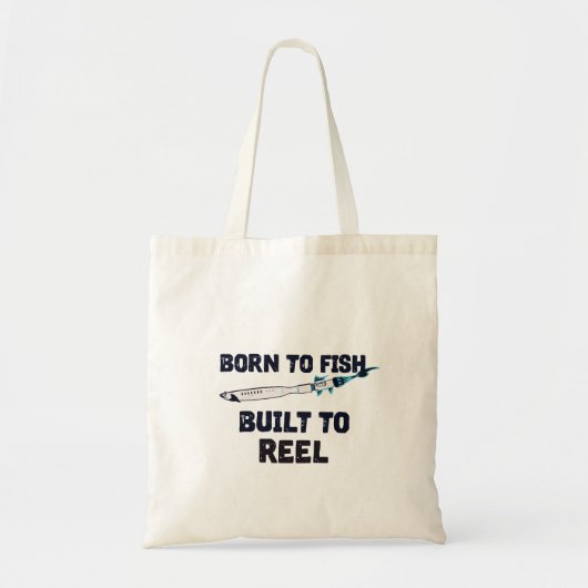 Tote Bag Graphisme Poisson-Fusée (Devant)