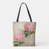 Tote Bag Grappes d'hortensia rose II (Dos)