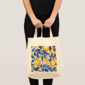 Tote Bag Gras Bleu Italien Positano Lemon (Devant (produit))