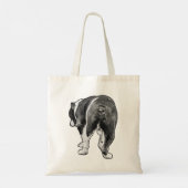 Tote Bag Gras Bulldog Stride avec texture neige (Dos)