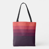 Tote Bag Gras Ombre rouge personnalisé (Dos)