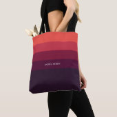 Tote Bag Gras Ombre rouge personnalisé (De près)