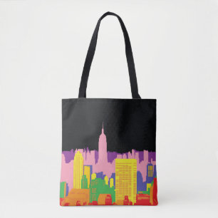Tote Bag gratte-ciel de la ville décorative bâtiments urbai