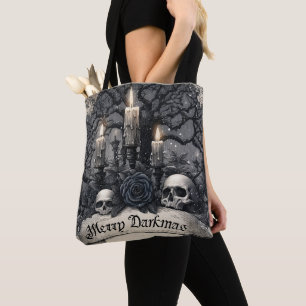 Tote Bag Gravure ancienne d'une scène de Noël gothique