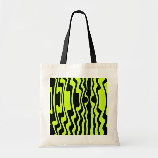 Tote Bag Gravure - Noir et Vert I (Devant)