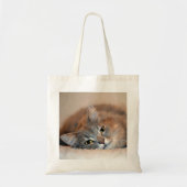 Tote Bag Gray, Tan, White Long-Haired Chat par Shirley Tayl (Devant)