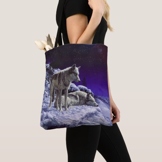 Tote Bag Gray Wolves (De près)