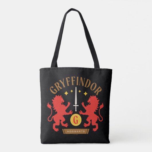 Tote Bag GRAYFFINDOR™ Maison double Lion épée graphique (Dos)