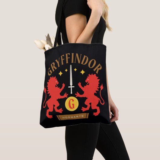 Tote Bag GRAYFFINDOR™ Maison double Lion épée graphique (De près)