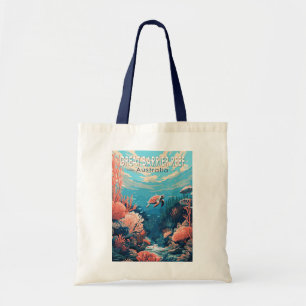 Tote Bag Great Barrie Reef Australie Travel Art Vintage