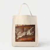 Tote Bag Great Dane Ate Too Much Halloween (Devant)