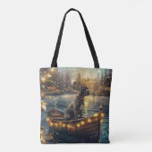 Tote Bag Great Dane Christmas Festive Voyage (Dos)
