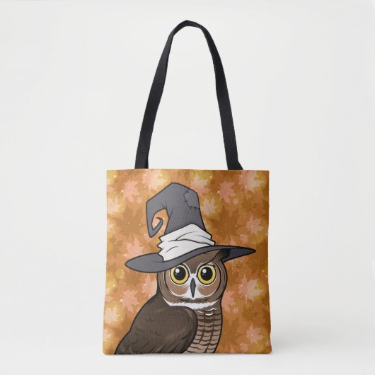 Tote Bag Great Horned Owl Witch! (Devant)