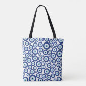 Tote Bag Grec Mati Mataki - motif d'oeil mauvais de (Dos)