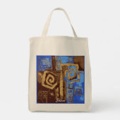 Tote Bag Grèce Totem Tribal Abstrait Art Personnalisé (Dos)