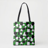 Tote Bag Green Bauhaus Collage (Devant)
