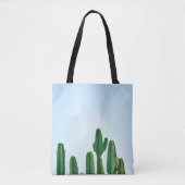 Tote Bag Green cactus plant in white background (Devant)
