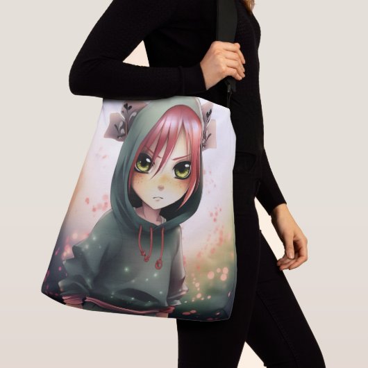 Tote Bag green cap (De près)