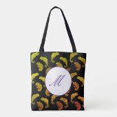 Tote Bag Green Chameleons Lizard Art (Dos)