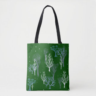 Tote Bag Green de la forêt de Fourre-tout de Starry Woods