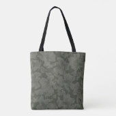 Tote Bag Green Floral seamless pattern backgroundabstract, (Dos)