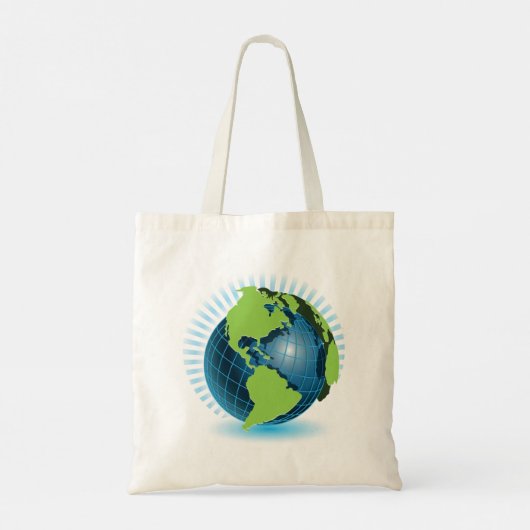 Tote Bag Green Globe (Dos)