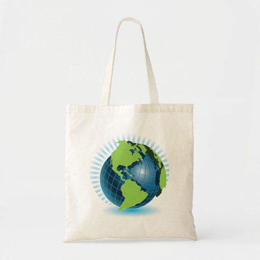 Tote Bag Green Globe (Devant)